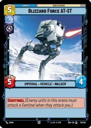 Blizzard Force AT-ST (70/104) (70/104) [Intro Battle: Hoth] - Fantasy Flight Games - Card Brawlers | Quebec | Canada |