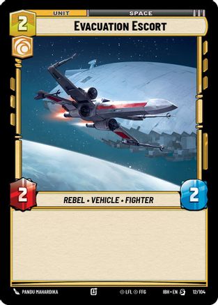 Evacuation Escort (12/104) (12/104) [Intro Battle: Hoth] - Fantasy Flight Games - Card Brawlers | Quebec | Canada |