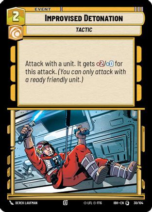 Improvised Detonation (30/104) (30/104) [Intro Battle: Hoth] - Fantasy Flight Games - Card Brawlers | Quebec | Canada |