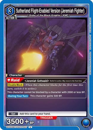 Sutherland Flight-Enabled Version (Jeremiah Fighter) (UEX03BT/CGH-2-027) - UEX03BT CODE GEASS Lelouch of the Rebellion Vol2