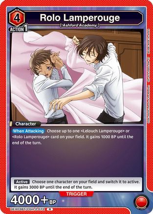 Rolo Lamperouge (072) (UEX03BT/CGH-2-072) - UEX03BT CODE GEASS Lelouch of the Rebellion Vol2 Foil