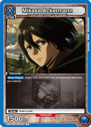 Mikasa Ackermann (023) (UE10BT/AOT-1-023) - UE10BT Attack on Titan
