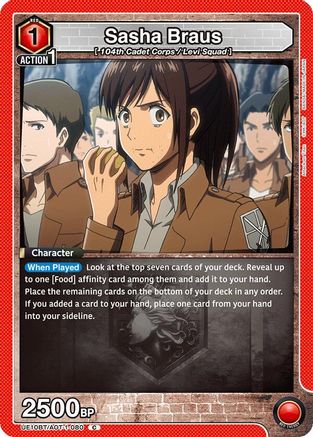 Sasha Braus (080) (UE10BT/AOT-1-080) - UE10BT Attack on Titan