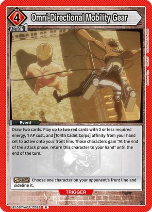 Omni-Directional Mobility Gear (UE10BT/AOT-1-099) - UE10BT Attack on Titan Foil