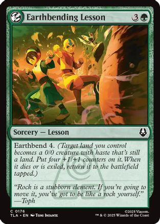 Earthbending Lesson [Avatar: The Last Airbender] - Magic: The Gathering - Card Brawlers | Quebec | Canada |