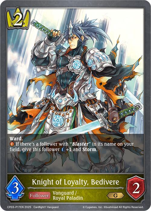 Knight of Loyalty, Bedivere - P17EN (Foil) (CP03-P17EN) [Cardfight!! Vanguard] - Bushiroad - Card Brawlers | Quebec | Canada |