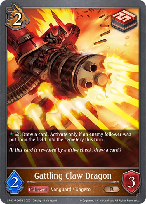 Gattling Claw Dragon - P54EN (Foil) (CP03-P54EN) [Cardfight!! Vanguard] - Bushiroad - Card Brawlers | Quebec | Canada |