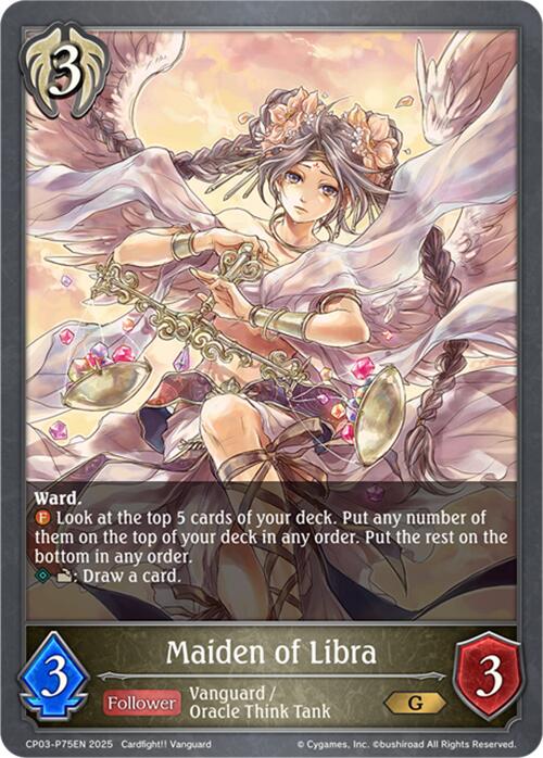 Maiden of Libra - P75EN (Foil) (CP03-P75EN) [Cardfight!! Vanguard] - Bushiroad - Card Brawlers | Quebec | Canada |