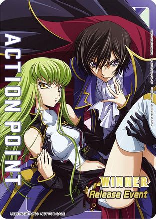 Action Point Card (Release Event Winner) (UEPR/CGH-AP03) - UEX03BT CODE GEASS Lelouch of the Rebellion Vol2 Release Event Cards Foil