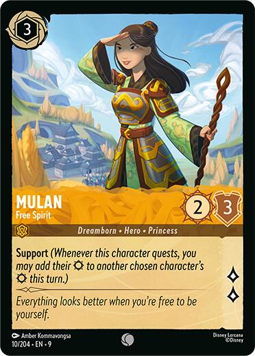 Mulan - Free Spirit (10/204) [Fabled] - Disney - Card Brawlers | Quebec | Canada |