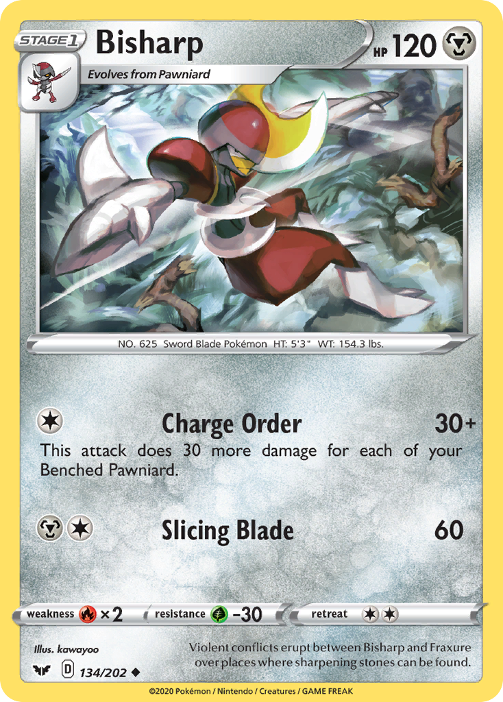 Bisharp (134/202) [Sword & Shield: Base Set] - Pokémon - Card Brawlers | Quebec | Canada |