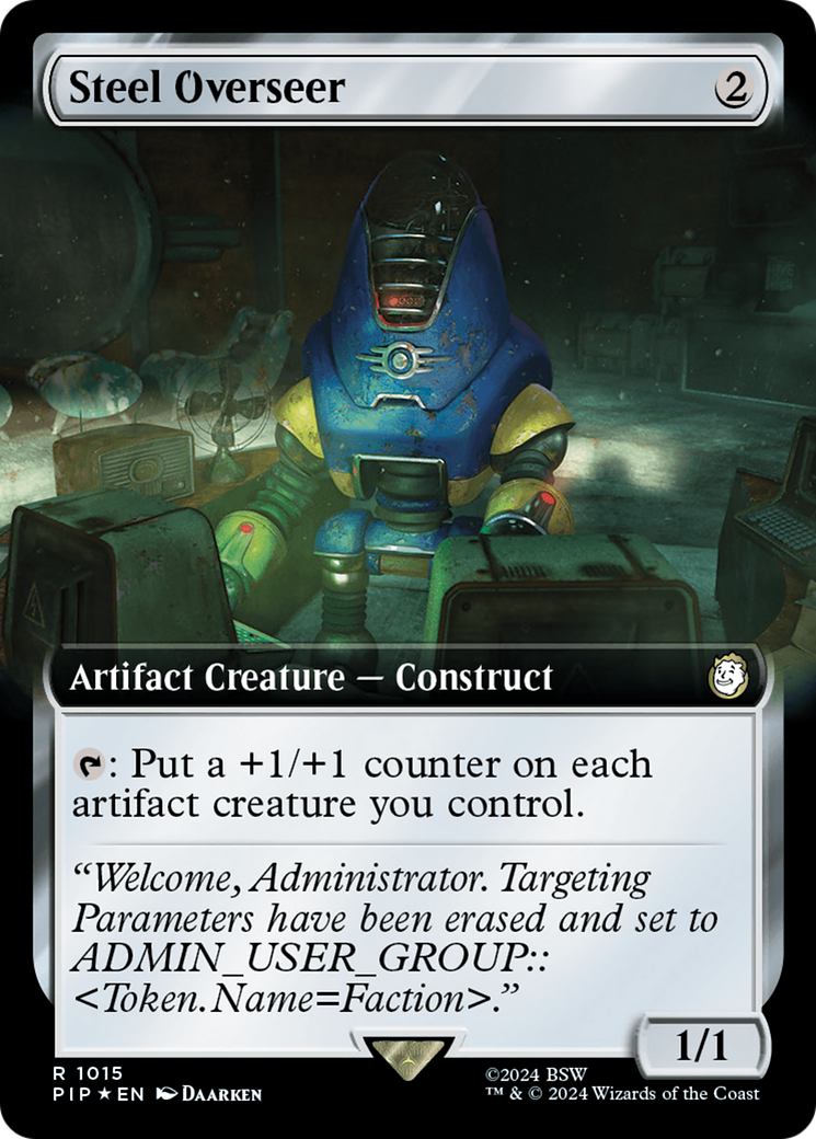 Steel Overseer (Extended Art) (Surge Foil) [Fallout] - Magic: The Gathering - Card Brawlers | Quebec | Canada |