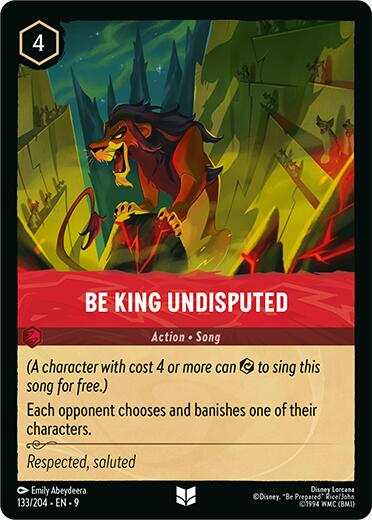 Be King Undisputed (133/204) [Fabled] - Disney - Card Brawlers | Quebec | Canada |