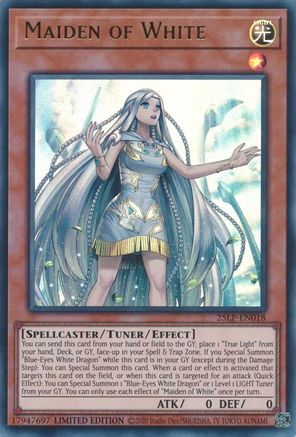 Maiden of White [25LP-EN018] Ultra Rare - Yu-Gi-Oh! - Card Brawlers | Quebec | Canada |