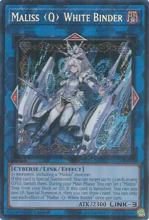 Maliss [Q] White Binder [MP25-EN126] Prismatic Secret Rare - Yu-Gi-Oh! - Card Brawlers | Quebec | Canada |
