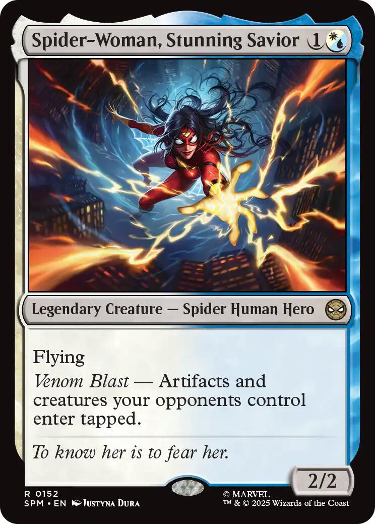 Spider-Woman, Stunning Savior [Marvel's Spider-Man] - Magic: The Gathering - Card Brawlers | Quebec | Canada |
