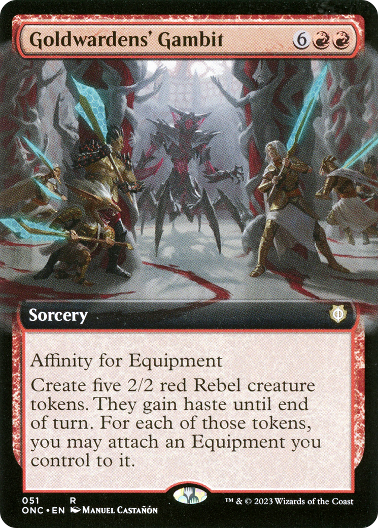 Goldwardens' Gambit (Extended Art) [Phyrexia: All Will Be One Commander] - Magic: The Gathering - Card Brawlers | Quebec | Canada |
