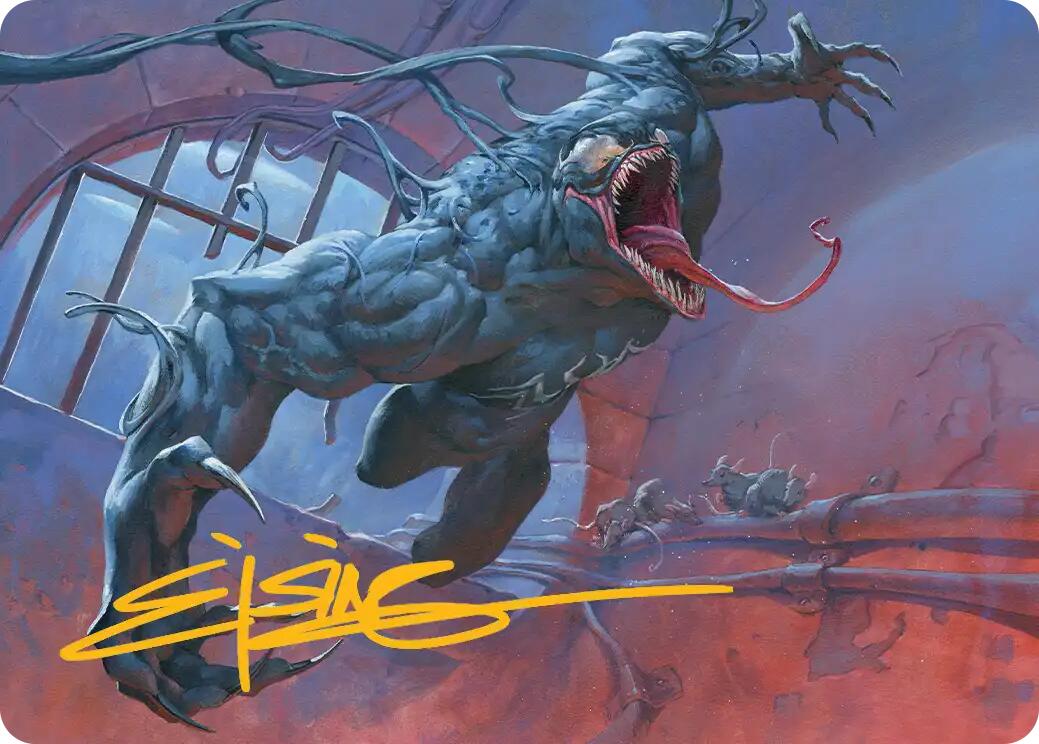 Venom, Evil Unleashed Art Card (Gold-Stamped Signature) [Marvel's Spider-Man Art Series] - Magic: The Gathering - Card Brawlers | Quebec | Canada |