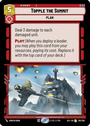 Topple the Summit (183/264) (183/264) [Secrets of Power] - Fantasy Flight Games - Card Brawlers | Quebec | Canada |