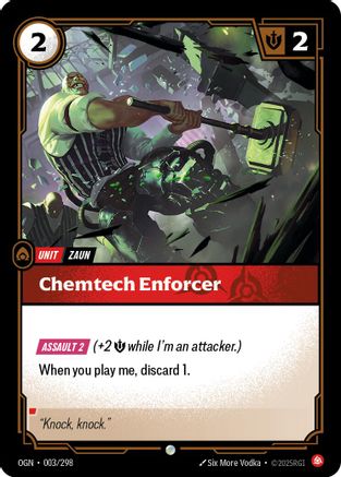 Chemtech Enforcer (003/298) - Origins - Origins - Card Brawlers | Quebec | Canada |
