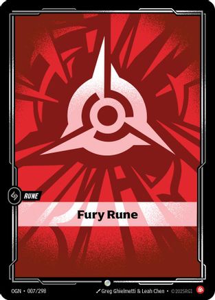 Fury Rune (007/298) - Origins Foil - Origins - Card Brawlers | Quebec | Canada |
