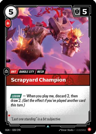 Scrapyard Champion (020/298) - Origins - Origins - Card Brawlers | Quebec | Canada |