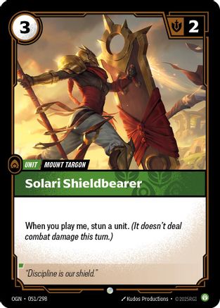 Solari Shieldbearer (051/298) - Origins Foil - Origins - Card Brawlers | Quebec | Canada |
