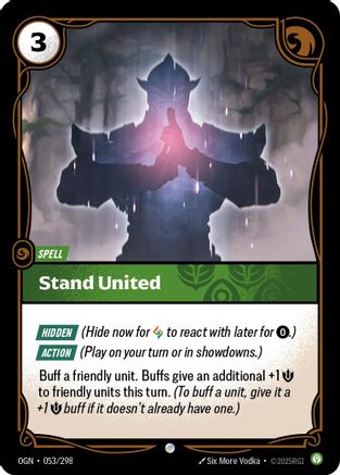 Stand United (053/298) - Origins Foil - Origins - Card Brawlers | Quebec | Canada |