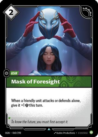 Mask of Foresight (060/298) - Origins Foil - Origins - Card Brawlers | Quebec | Canada |