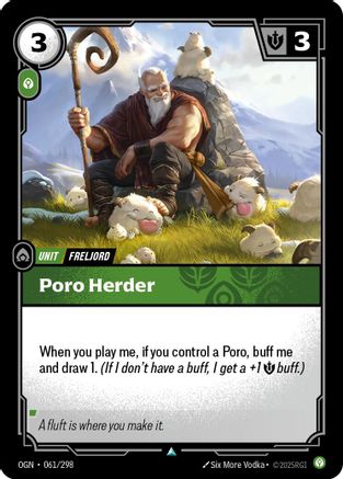 Poro Herder (061/298) - Origins Foil - Origins - Card Brawlers | Quebec | Canada |