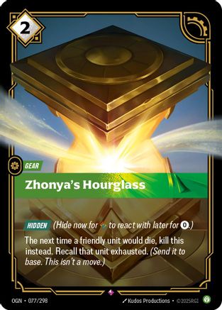 Zhonya's Hourglass (077/298) - Origins Foil - Origins - Card Brawlers | Quebec | Canada |