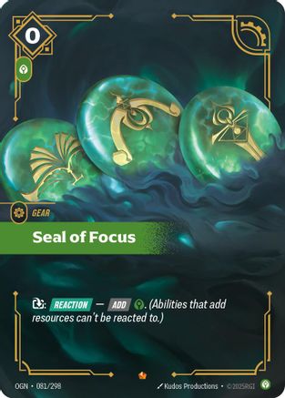 Seal of Focus (081/298) - Origins Foil - Origins - Card Brawlers | Quebec | Canada |