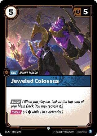 Jeweled Colossus (086/298) - Origins Foil - Origins - Card Brawlers | Quebec | Canada |