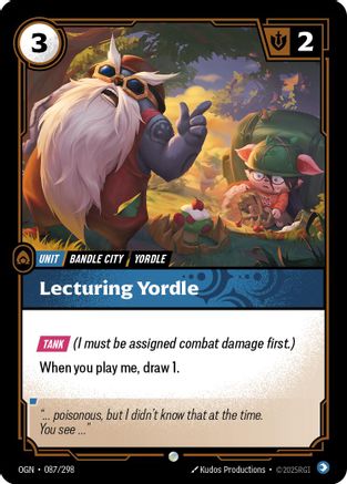 Lecturing Yordle (087/298) - Origins Foil - Origins - Card Brawlers | Quebec | Canada |