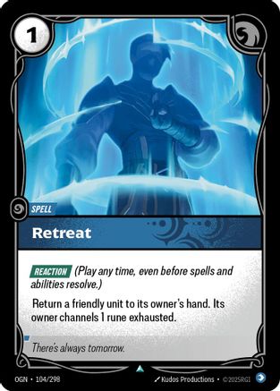 Retreat (104/298) - Origins Foil - Origins - Card Brawlers | Quebec | Canada |