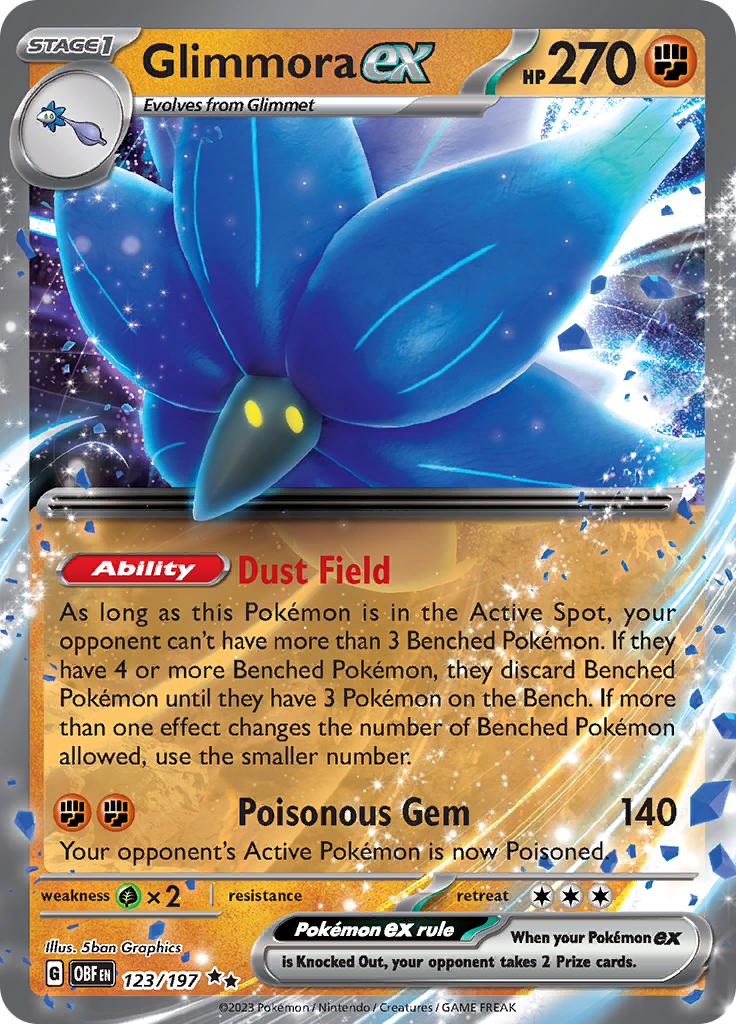 Glimmora ex (123/197) [Scarlet & Violet: Obsidian Flames] - Pokémon - Card Brawlers | Quebec | Canada |