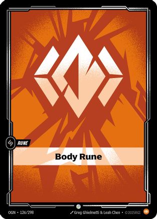 Body Rune (126/298) - Origins - Origins - Card Brawlers | Quebec | Canada |