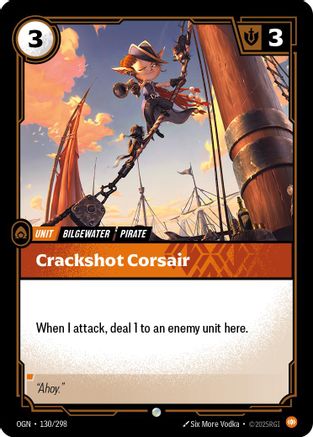 Crackshot Corsair (130/298) - Origins Foil - Origins - Card Brawlers | Quebec | Canada |