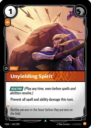 Unyielding Spirit (145/298) - Origins - Origins - Card Brawlers | Quebec | Canada |