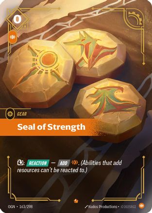Seal of Strength (163/298) - Origins Foil - Origins - Card Brawlers | Quebec | Canada |
