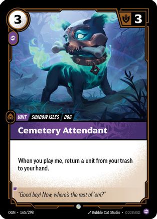 Cemetery Attendant (165/298) - Origins - Origins - Card Brawlers | Quebec | Canada |