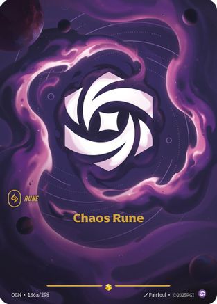 Chaos Rune (Alternate Art) (166a/298) - Origins Foil - Origins - Card Brawlers | Quebec | Canada |