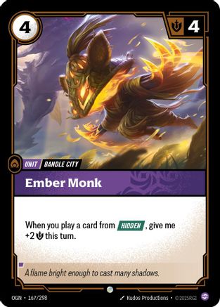 Ember Monk (167/298) - Origins Foil - Origins - Card Brawlers | Quebec | Canada |