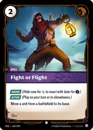 Fight or Flight (168/298) - Origins Foil - Origins - Card Brawlers | Quebec | Canada |