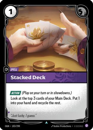 Stacked Deck (183/298) - Origins - Origins - Card Brawlers | Quebec | Canada |