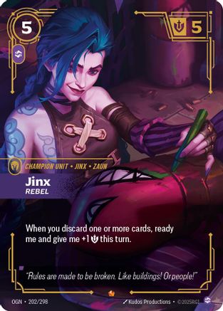 Jinx - Rebel (202/298) - Origins Foil - Origins - Card Brawlers | Quebec | Canada |