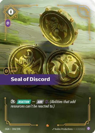 Seal of Discord (204/298) - Origins Foil - Origins - Card Brawlers | Quebec | Canada |