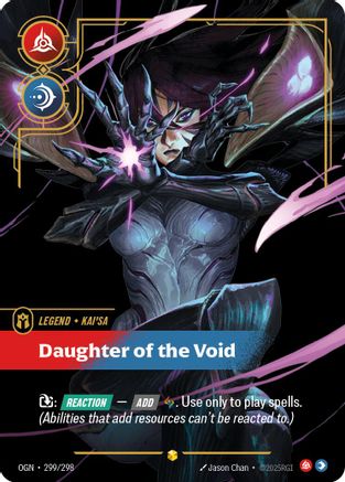 Kai'Sa - Daughter of the Void (Showcase) (299/298) - Origins Foil - Origins - Card Brawlers | Quebec | Canada |