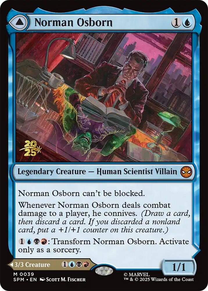 Norman Osborn [Marvel's Spider-Man Prerelease Promos] - Magic: The Gathering - Card Brawlers | Quebec | Canada |