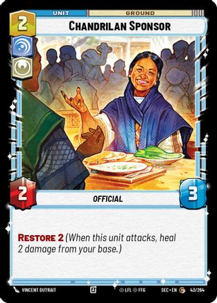 Chandrilan Sponsor (43/264) (43/264) [Secrets of Power] - Fantasy Flight Games - Card Brawlers | Quebec | Canada |